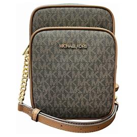 Michael Kors-Michael Kors Jet Set Travel Shoulder Bag-Brown