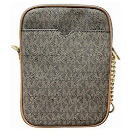 Michael Kors-Michael Kors Jet Set Travel Shoulder Bag-Brown