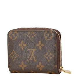 Louis Vuitton-Louis Vuitton Monogram Zippy Coin Purse-Brown,Monogram