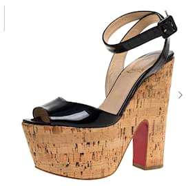 Christian Louboutin-Louboutin Dombasle Platform Sandals-Black