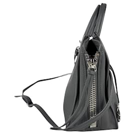 Balenciaga-Sac à main en cuir gris Balenciaga-Marron