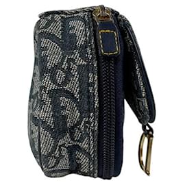 Christian Dior-Christian Dior Navy Trotter Pouch-Navy blue