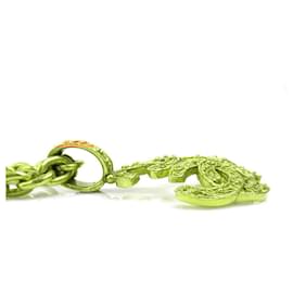 Chanel-Chanel Coco Mark Metal Gold Necklace-Golden