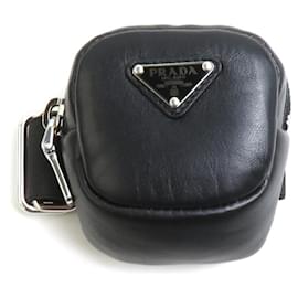 Prada-Prada Black Leather Pouch-Black