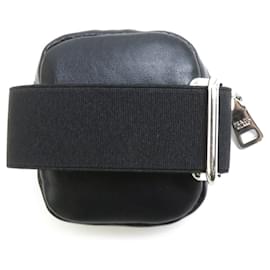 Prada-Prada Black Leather Pouch-Black