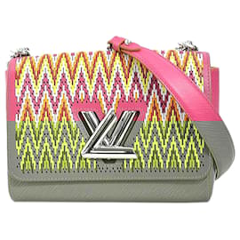 Louis Vuitton-Louis Vuitton Epi Twist MM Shoulder Bag-Pink,Multiple colors