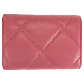 Chanel-Chanel 2019 Matelasse Small Flap Wallet-Pink