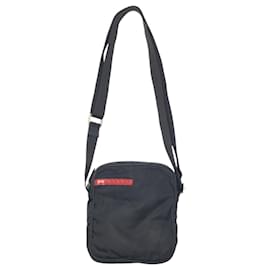 Prada-Prada Sport Black Nylon Shoulder Bag Pochette-Black