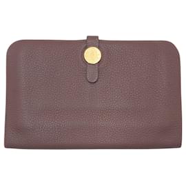 Hermès-Hermes Dogon M Brown Togo Long Wallet-Brown