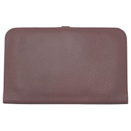 Hermès-Hermes Dogon M Brown Togo Long Wallet-Brown