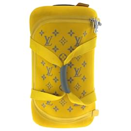Louis Vuitton-Louis Vuitton Monogram Horizon Soft Suitcase-Silvery,Yellow