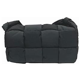 Bottega Veneta-Bottega Veneta Intrecciato Padded Tech Cassette Bag-Black