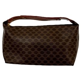 Céline-Celine Brown PVC Vanity Handbag-Brown