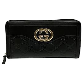 Gucci-Gucci Sukey Interlocking GG Long Wallet-Black