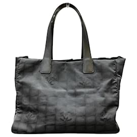 Chanel-CHANEL New Travel Line MM Tote Bag-Black