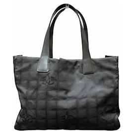 Chanel-CHANEL New Travel Line MM Tote Bag-Black