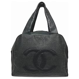 Chanel-Chanel Black Grained Calfskin Handbag-Black