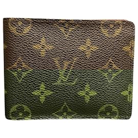 Louis Vuitton-Louis Vuitton Monogram Portefeuille Multiple M60895 Bi-fold Wallet-Brown
