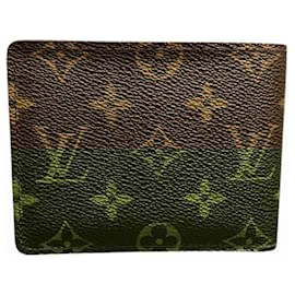 Louis Vuitton-Louis Vuitton Monogram Portefeuille Multiple M60895 Bi-fold Wallet-Brown