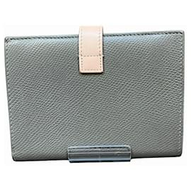 Céline-Celine Medium Strap Bi-Fold Wallet-Brown,Pink