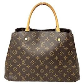 Louis Vuitton-Louis Vuitton Monogram Montaigne MM M41056 Handbag-Brown
