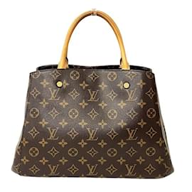Louis Vuitton-Louis Vuitton Monogram Montaigne MM M41056 Handbag-Brown