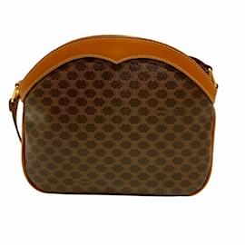 Céline-Celine Macadam Shoulder Bag-Brown