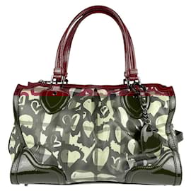 Burberry-Burberry Wine Red Handbag-Dark red