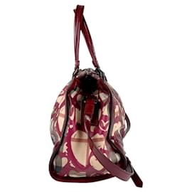 Burberry-Burberry Wine Red Handbag-Dark red