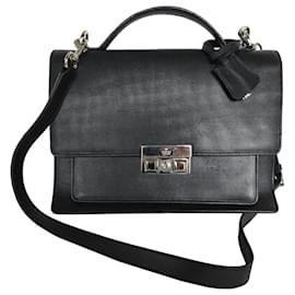 Gucci-Bolsa de couro preta Gucci-Preto