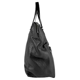 Saint Laurent-Saint Laurent Black Leather Handbag-Black