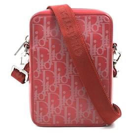 Christian Dior-Christian Dior Red Leather Shoulder Bag-Red
