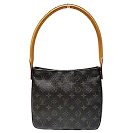 Louis Vuitton-Louis Vuitton Monogram Looping MM Shoulder Bag-Brown,Monogram