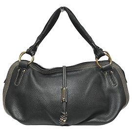 Céline Celine Bittersweet Leather Handbag Black