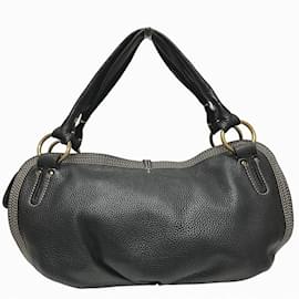 Céline-Celine Bittersweet Leather Handbag-Black