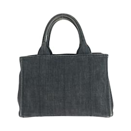 Prada-Prada Canapa Tote Bag-Black