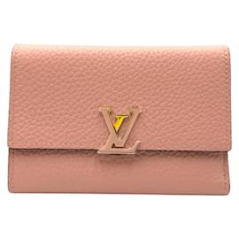 Louis Vuitton-Louis Vuitton Taurillon Portefeuille Capucines Wallet-Pink,Other
