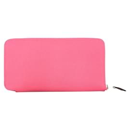 Hermès-Portefeuille Long Azap Hermes en Rose Azalee-Rose
