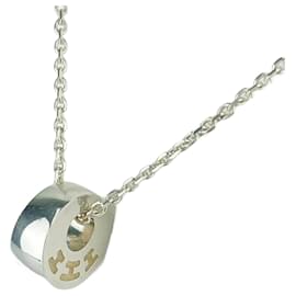 Hermès-Pendentif de collier HERMES CLARTE 2-Argenté