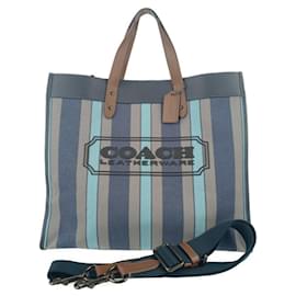 Coach-COACH Field Tote 40 C3798-Blue