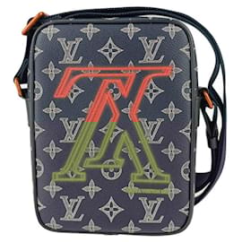 Louis Vuitton-Louis Vuitton Danube PM Shoulder Bag-Navy blue,Monogram