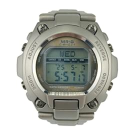 Autre Marque-Casio G-Shock MRG-200T Silver Titanium Men's Quartz Digital Watch-Silvery