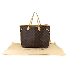 Louis Vuitton-Louis Vuitton Monogram Neverfull GM Tote Bag-Brown,Beige,Monogram