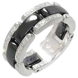 Chanel-Chanel Ultra #52 Ring in Black Ceramic and 18K White Gold-Other