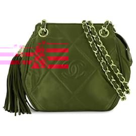 Chanel-Chanel Matelasse Chain Shoulder Bag-Red