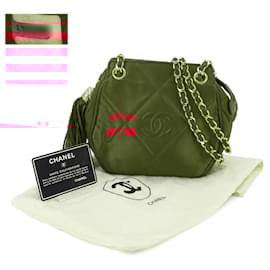 Chanel-Chanel Matelasse Chain Shoulder Bag-Red