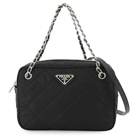 Prada-Prada 2way Chain Hand Shoulder Bag-Black