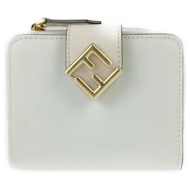 Fendi-Fendi Bi-fold Wallet-White