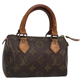 Louis Vuitton-LOUIS VUITTON Monogram Mini Speedy Hand Bag M41534 LV Auth th5917-Monogram