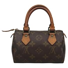 Louis Vuitton-LOUIS VUITTON Monogram Mini Speedy Hand Bag M41534 LV Auth th5917-Monogram